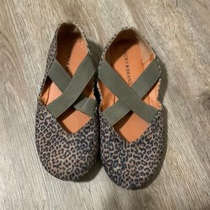 Little girls leopard print shoes